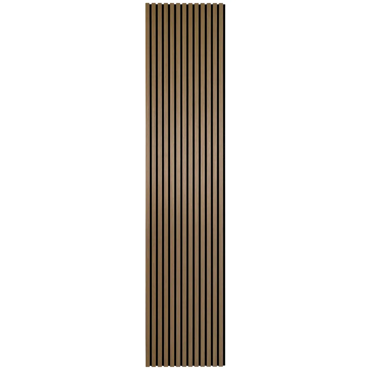 Nimara Akustikpanel i røget egetræsfiner 2400x520x18 mm* Akustikpaneler I Sort|Akustikpaneler I Røget Eg