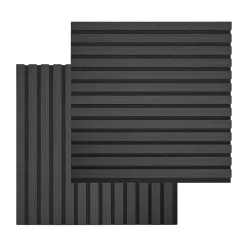 Nimara Akustikpanel i sort egetræsfiner 520x520x18 mm* Akustikpaneler I Røget Eg|Alle Akustikpaneler