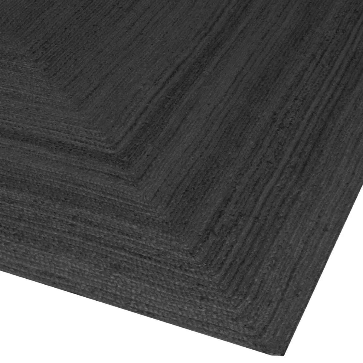 Nimara Alex tæppe - Sort jute 180x120* Jute Tæpper