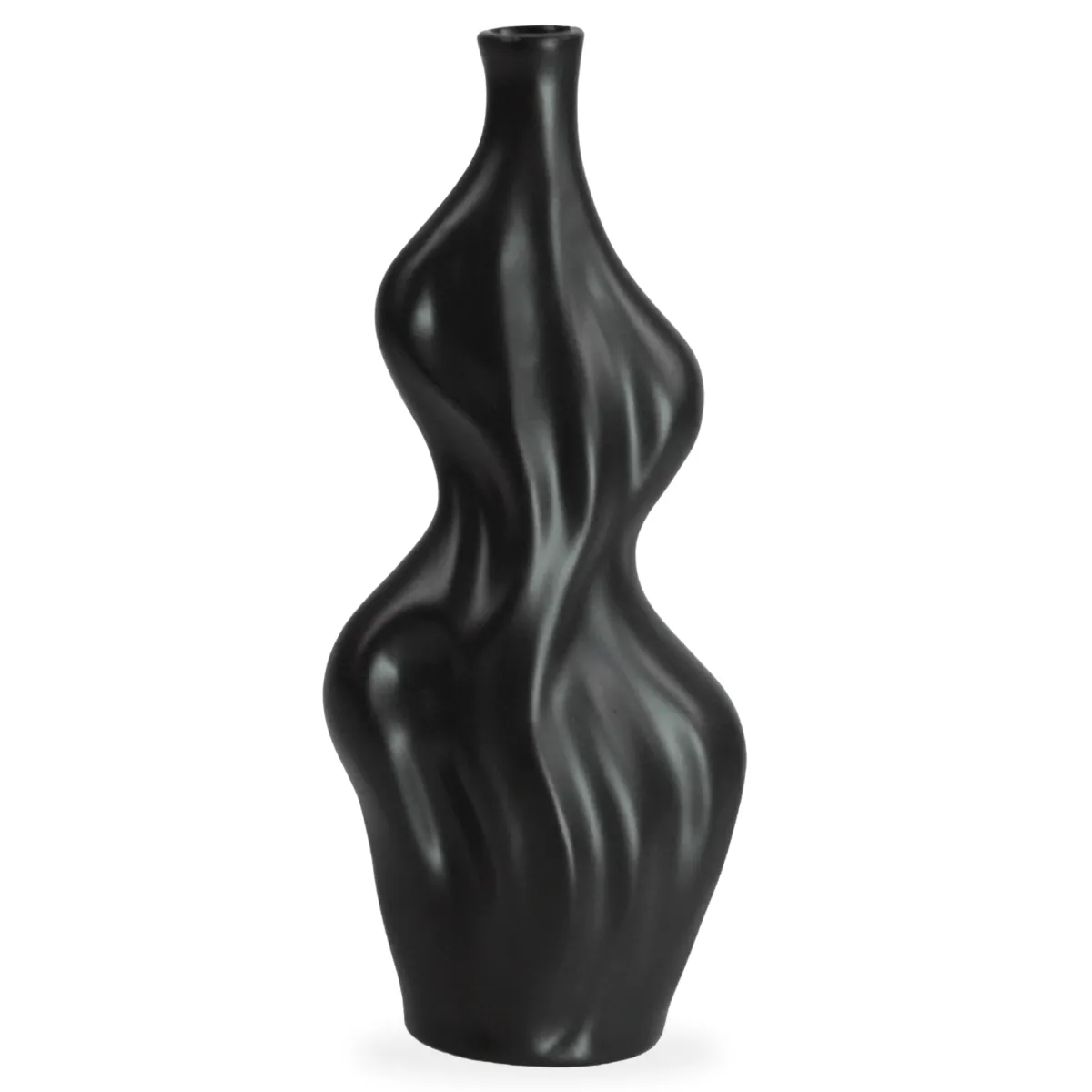 Nimara Alva keramik vase sort 25 cm* Vaser