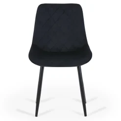 Nimara Amina - spisebordsstol i sort velour* Spisebordsstole