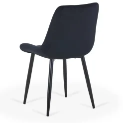 Nimara Amina - spisebordsstol i sort velour* Spisebordsstole