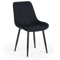 Nimara Amina - spisebordsstol i sort velour* Spisebordsstole