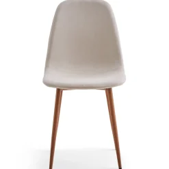 Nimara Anna spisebordsstol - beige tekstil med egelook* Spisebordsstole