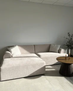 Nimara Arianna chaiselong sofa cream - Venstrevendt* Sofaer