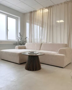Nimara Arianna chaiselong sofa cream - Venstrevendt* Sofaer