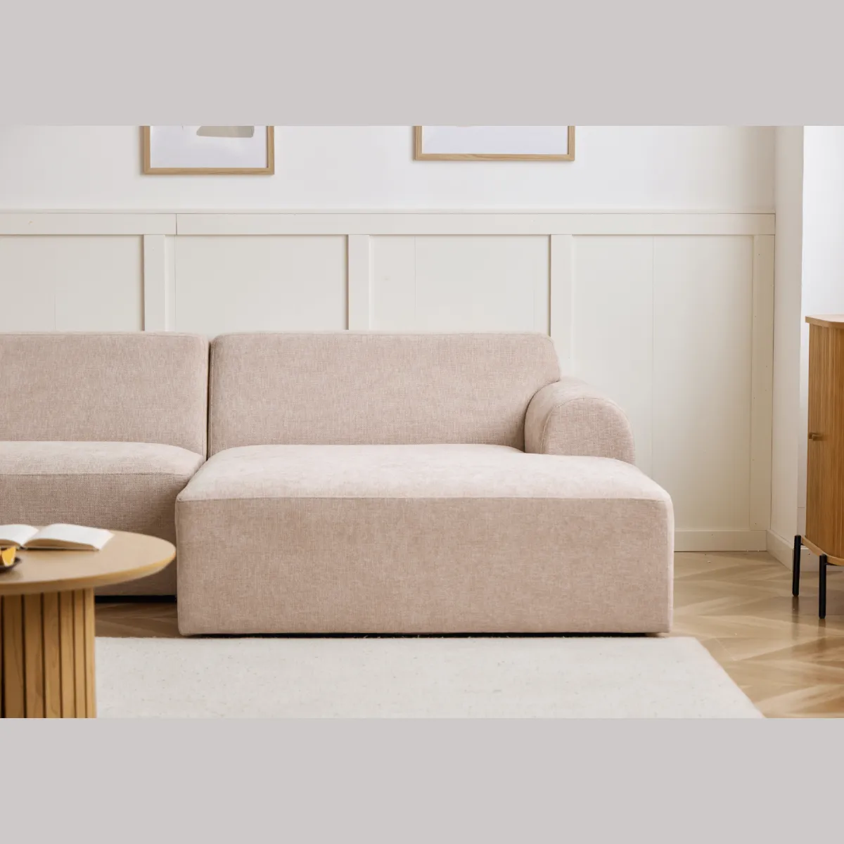 Nimara Arianna chaiselong sofa cream - Højrevendt* Sofaer
