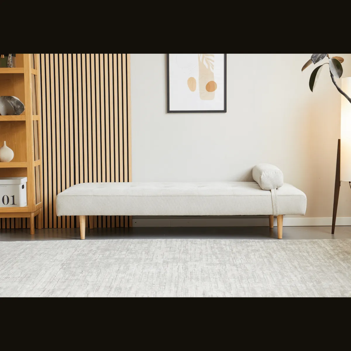 Nimara Audrey daybed beige H:56 x B:80 x L:200* Daybeds