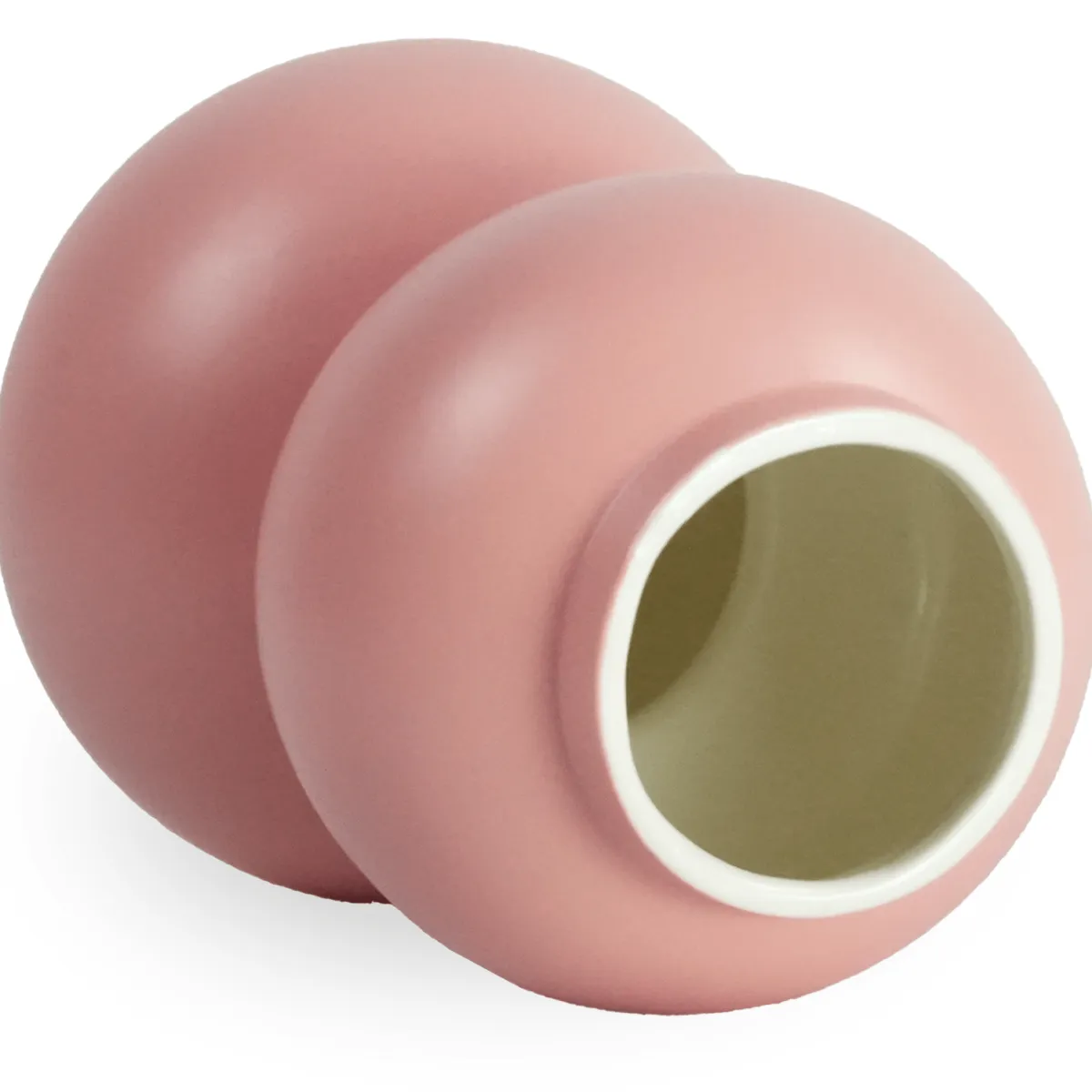 Nimara Becca bobleform keramik vase lyserød 21 cm* Vaser