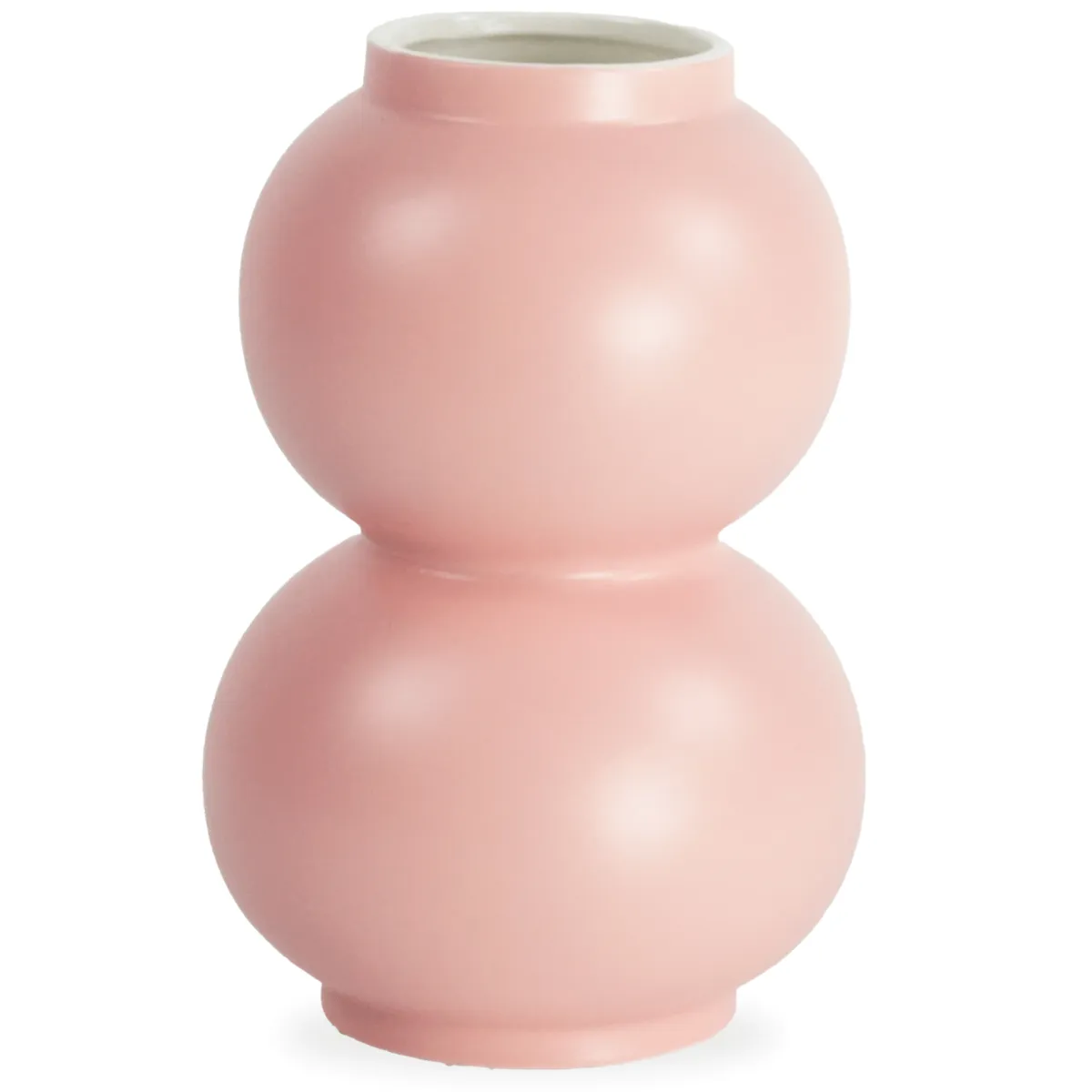 Nimara Becca bobleform keramik vase lyserød 21 cm* Vaser