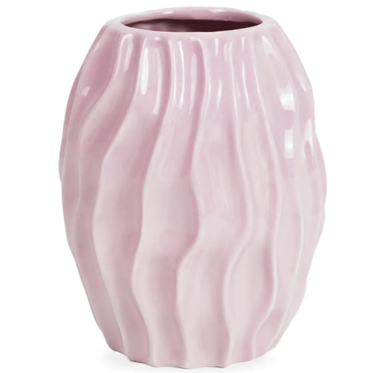 Nimara Betty keramik vase lyserød 15,4 cm* Vaser