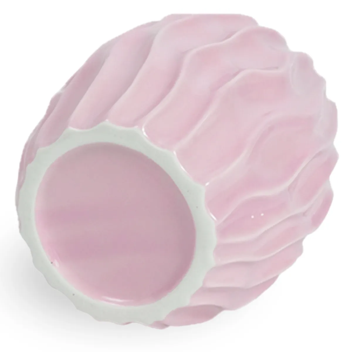Nimara Betty keramik vase lyserød 15,4 cm* Vaser