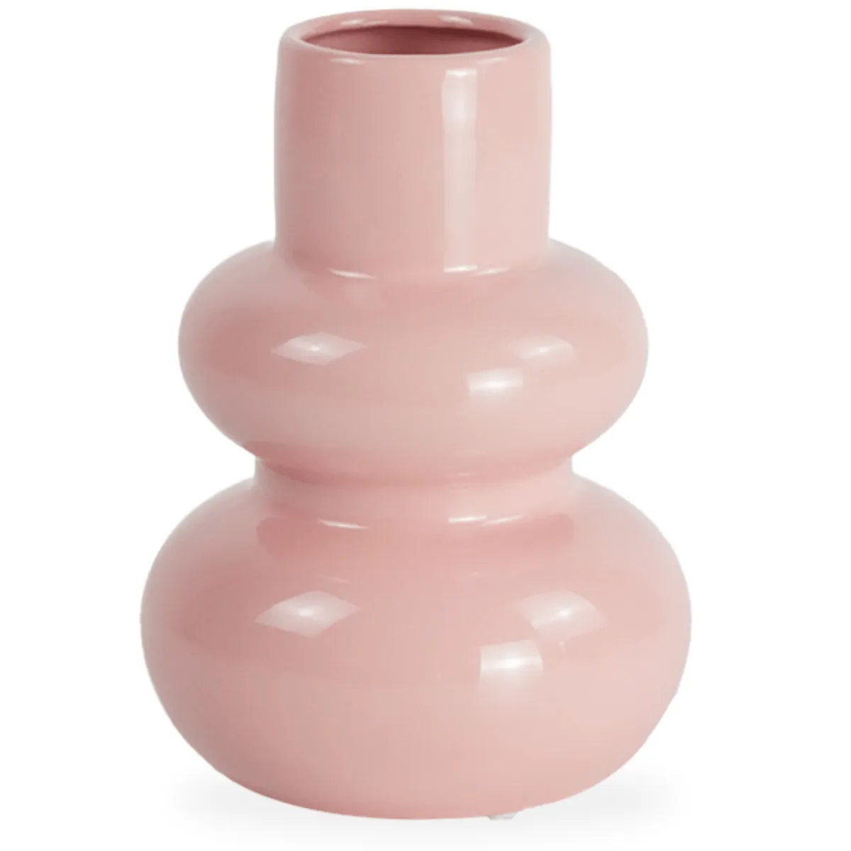 Nimara Bliss keramik vase lyserød 19,5 cm* Vaser