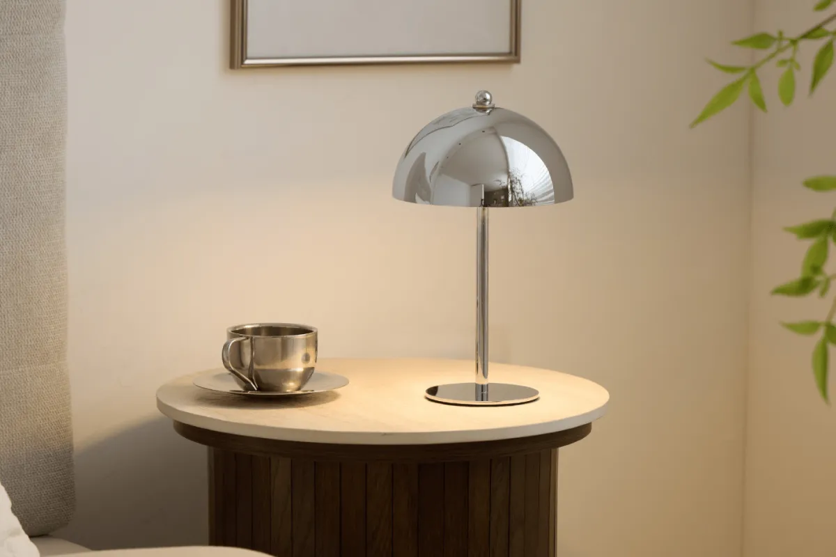 Nimara Bloom bordlampe Chrome* Bordlamper