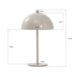 Nimara Bloom bordlampe Chrome* Bordlamper