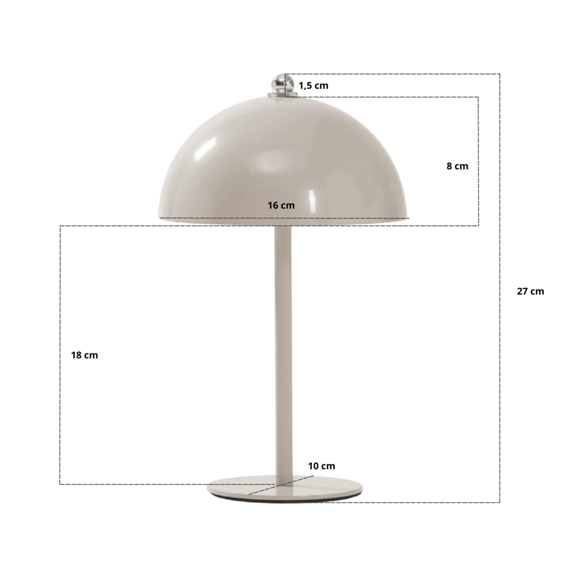 Nimara Bloom bordlampe Chrome* Bordlamper