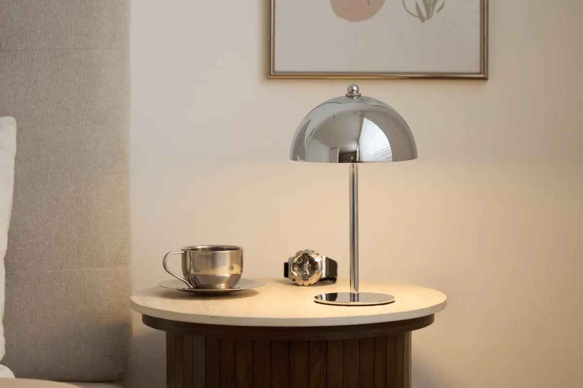 Nimara Bloom bordlampe Chrome* Bordlamper