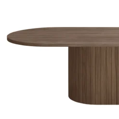 Nimara Bobby - Oval sofabord 120x55x45 cm Røget Eg* Sofaborde