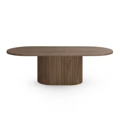 Nimara Bobby - Oval sofabord 120x55x45 cm Røget Eg* Sofaborde