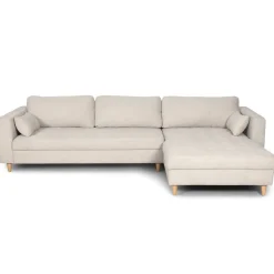Nimara Brandy - Højrevendt og venstrevendt vendbar chaiselong sofa beige - L: 290 x D: 96 x H: 80 cm* Sofaer
