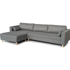 Nimara Brandy - Højrevendt og venstrevendt vendbar chaiselong sofa grå - L: 290 x D: 96 x H: 80 cm* Sofaer