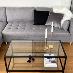 Nimara Brandy - Højrevendt og venstrevendt vendbar chaiselong sofa grå - L: 290 x D: 96 x H: 80 cm* Sofaer