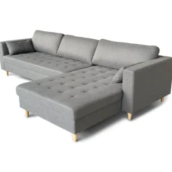 Nimara Brandy - Højrevendt og venstrevendt vendbar chaiselong sofa grå - L: 290 x D: 96 x H: 80 cm* Sofaer