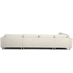 Nimara Brandy - højrevendt u-sofa i beige med chaiselong - L: 366 x D: 211 x H: 80 cm* Sofaer