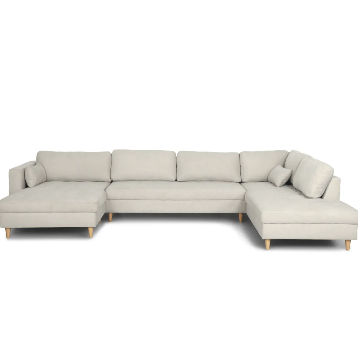 Nimara Brandy - venstrevendt u-sofa i beige med chaiselong - L: 366 x D: 211 x H: 80 cm* Sofaer