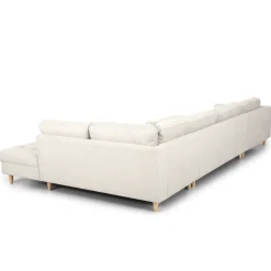 Nimara Brandy - venstrevendt u-sofa i beige med chaiselong - L: 366 x D: 211 x H: 80 cm* Sofaer