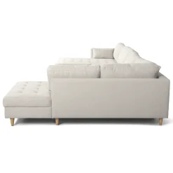 Nimara Brandy - venstrevendt u-sofa i beige med chaiselong - L: 366 x D: 211 x H: 80 cm* Sofaer