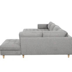 Nimara Brandy - venstrevendt u-sofa i grå med chaiselong - L: 366 x D: 211 x H: 80 cm* Sofaer