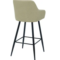 Nimara Carlo barstol - beige med armlæn 65 cm* Barstole