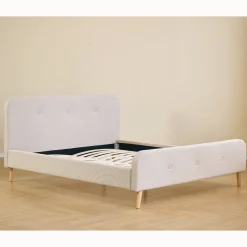 Nimara Christian sengeramme i beige 180x200 cm ekskl. sengelameller og madrasser* Sengerammer|Alle Senge