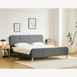 Nimara Christian sengeramme i grå 180x200 cm ekskl. sengelameller og madrasser* Sengerammer|Alle Senge