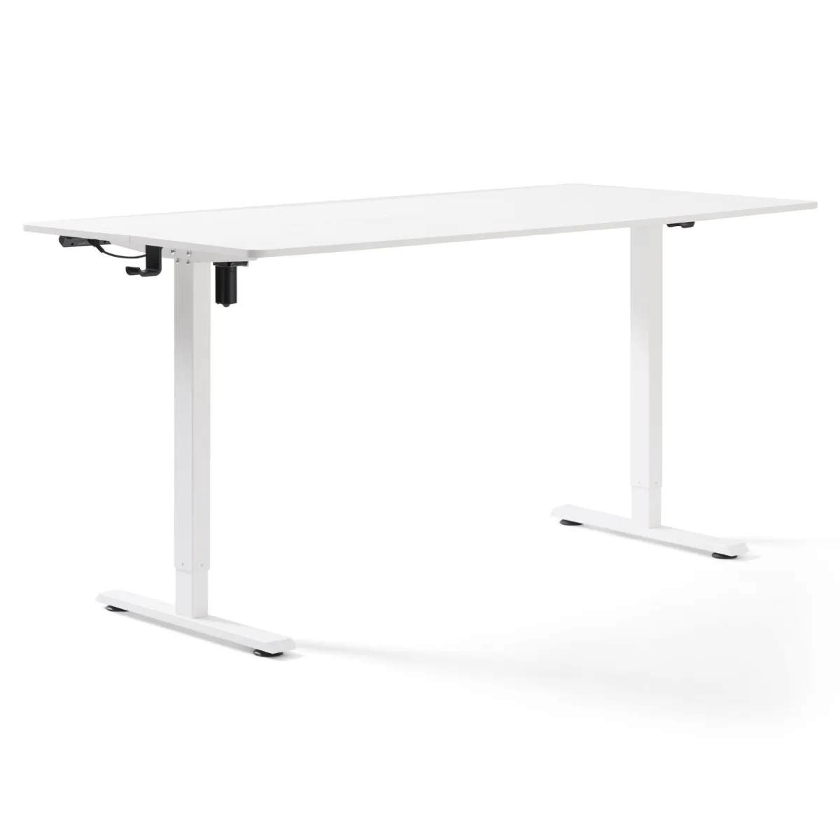 Nimara Damian hæve- og sænkebord skrivebord 160x80 cm i hvid* Skriveborde