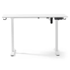 Nimara Damian hæve- og sænkebord skrivebord 115x60 cm i hvid* Skriveborde