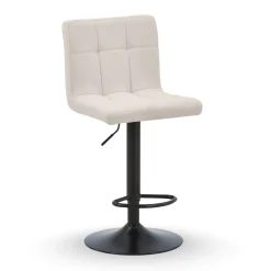 Nimara Diana - beige justerbar barstol med drejefunktion 360 grader* Spisebordsstole|Barstole