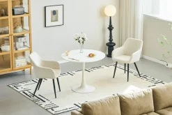 Nimara Diego spisebord hvid Ø90 cm* Spiseborde