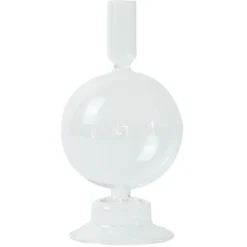 Nimara Effi glas lysestage klar 20 cm* Lysestager