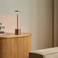 Nimara Elvis LED bordlampe bronze* Bordlamper