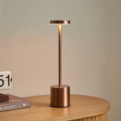 Nimara Elvis LED bordlampe bronze* Bordlamper