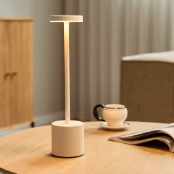 Nimara Elvis LED bordlampe hvid* Bordlamper