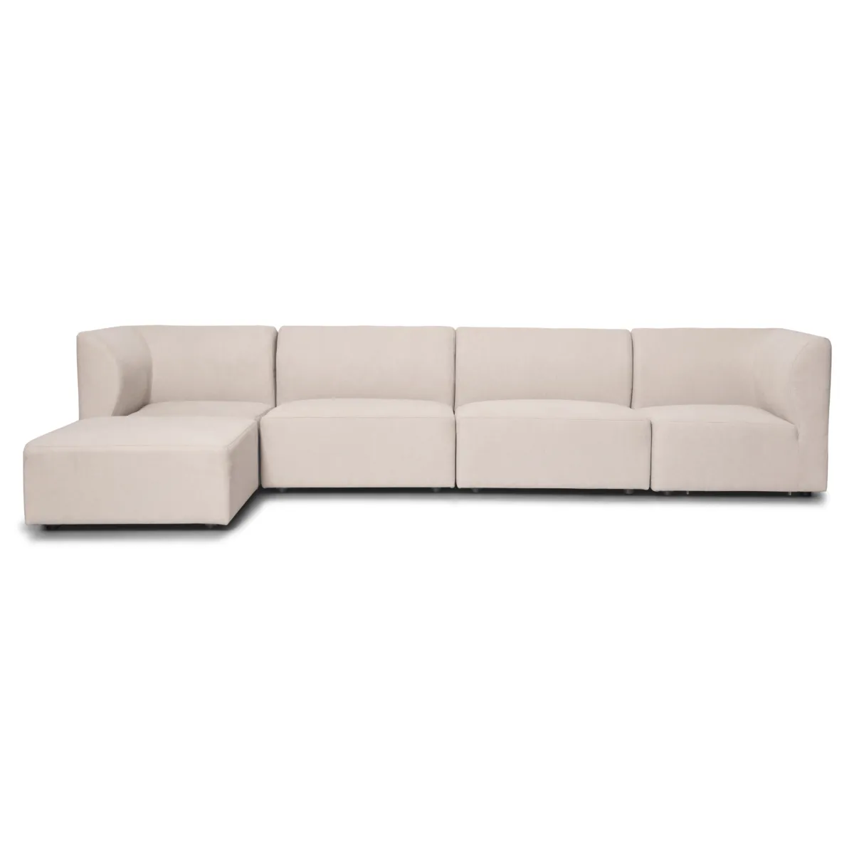 Nimara Emilia modulsofa i beige 4 moduler med højre- og venstrevendt chaiselong L: 328 X D: 158 X H: 72 cm* Sofaer