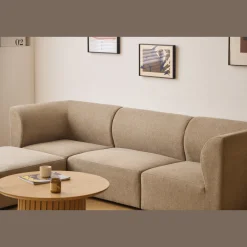 Nimara Emilia modulsofa i sand med 3 moduler L: 243 X D: 79 cm X H: 72 cm* Sofaer