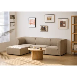 Nimara Emilia modulsofa i sand 3 moduler højre- og venstrevendt chaiselong L: 243 X D: 158 X H: 72 cm* Sofaer
