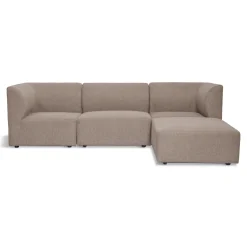Nimara Emilia modulsofa i sand 3 moduler højre- og venstrevendt chaiselong L: 243 X D: 158 X H: 72 cm* Sofaer