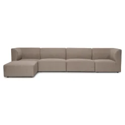 Nimara Emilia modulsofa i sand 4 moduler med højre- og venstrevendt chaiselong L: 328 X D: 158 X H: 72 cm* Sofaer