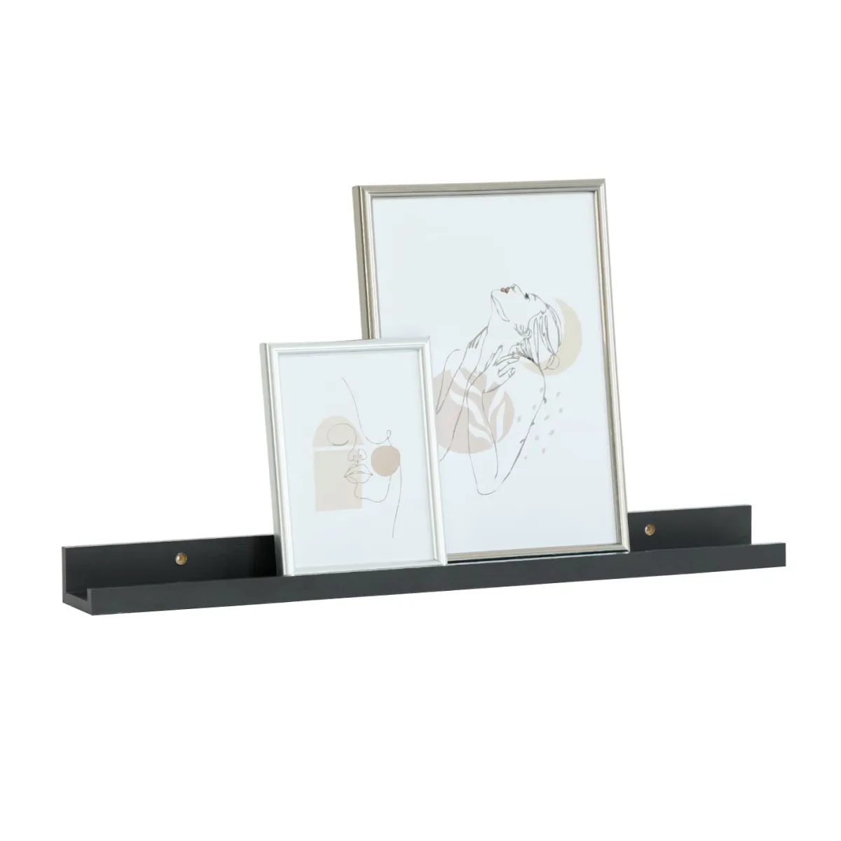 Nimara Emmie billedhylde sort 60x7 cm* Hylder|Opbevaring Til Stuen