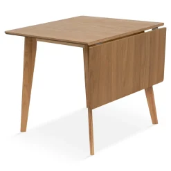 Nimara Ezra - Eg klap ud spisebord med tillægsplader i lakeret egefiner - 80/120 x 80 cm* Spiseborde